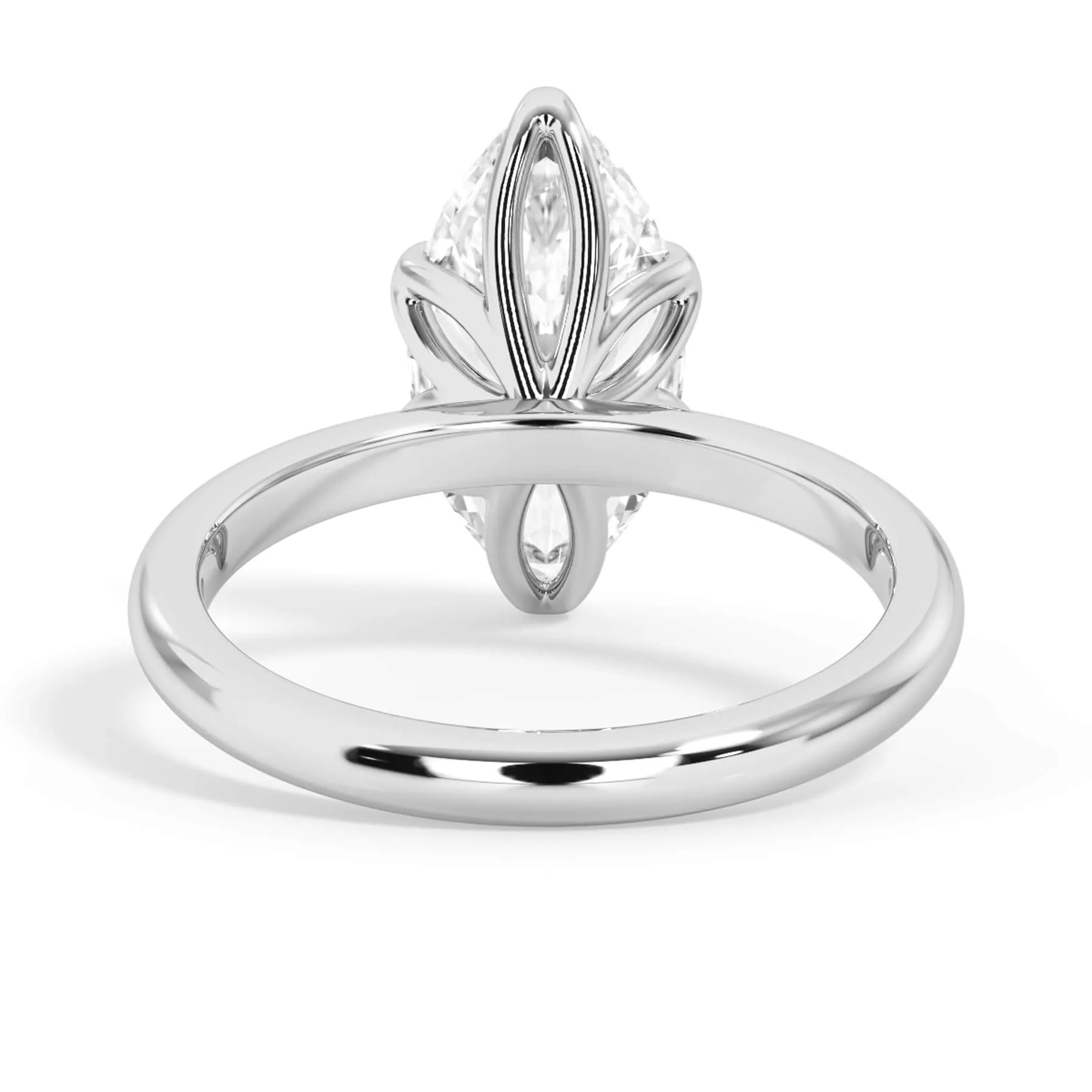 Tulip Solitaire Engagement Ring Setting