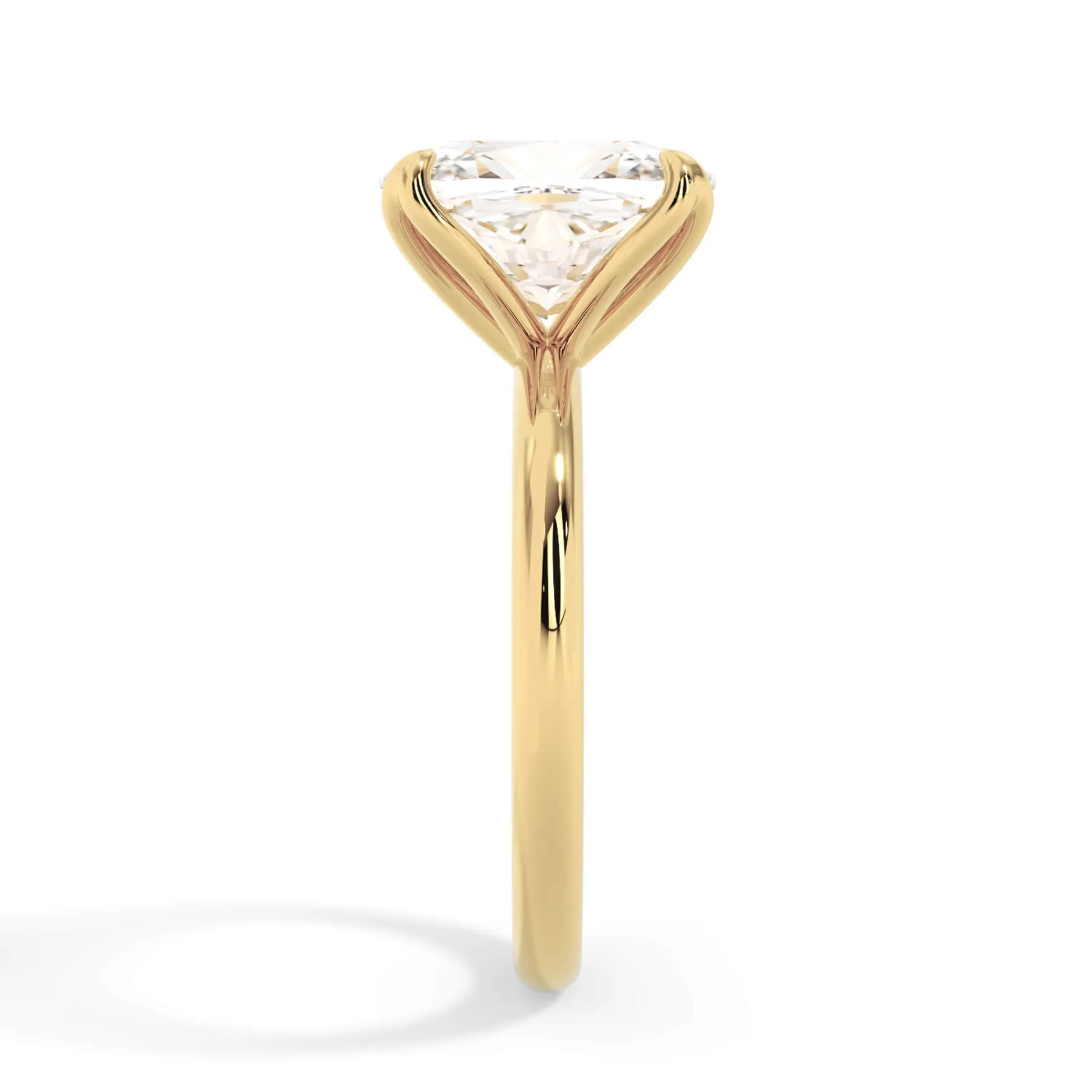 Tulip Solitaire Engagement Ring Setting