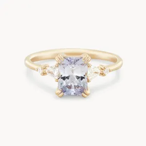 twilight mist one-of-a-kind - 14k yellow gold ring, lavender sapphire AC